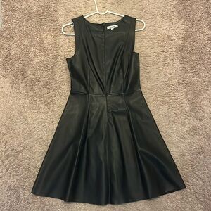 Faux leather dress